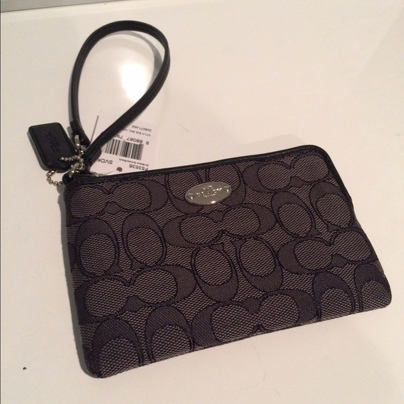 Coach Black Wristlet