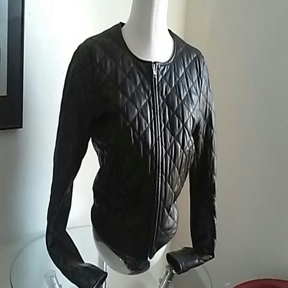 Hm black leather jacket