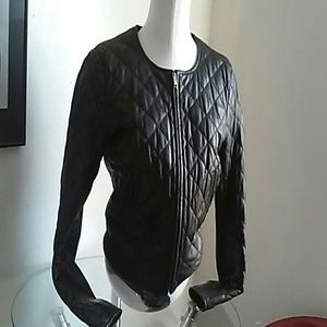 Hm black leather jacket