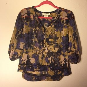 Part way Button up, earthy blouse