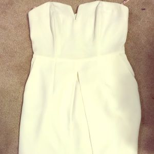 Cream colored dress!