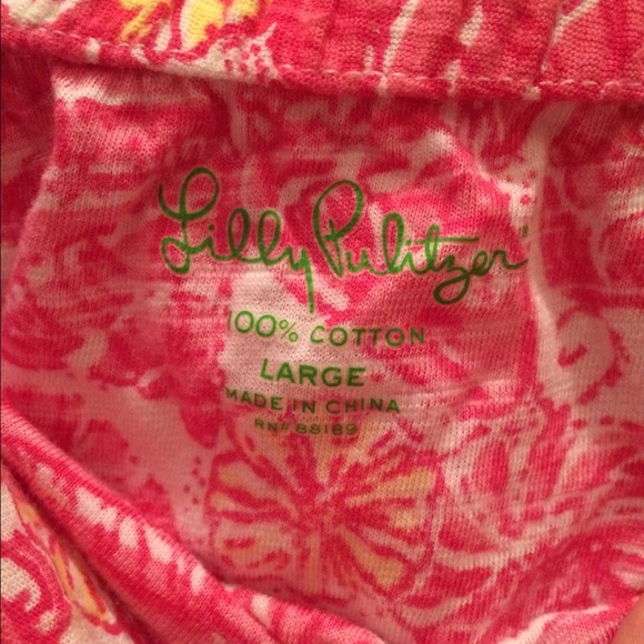 LILLY PULITZER STRAPLESS SHIRT - Picture 2 of 2
