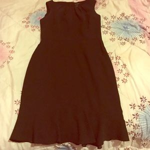 Black dress with flared bottom