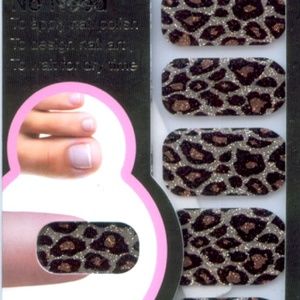 Leopard Gold Nail Wraps Stickers Decals