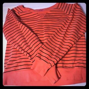 orange striped sweater!