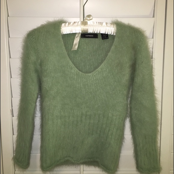 Express 80% angora sweater