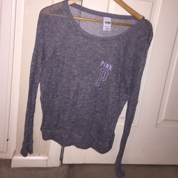 PINK Victoria's Secret Sweaters - grey victoria secret pink sweater