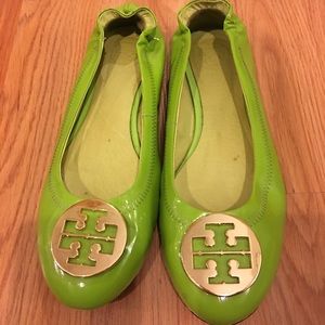 Tory Burch Patent Reva Flats