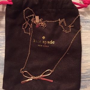 Kate spade rose gold necklace