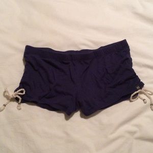 Victoria's Secret Side-Tie Shorts - Navy