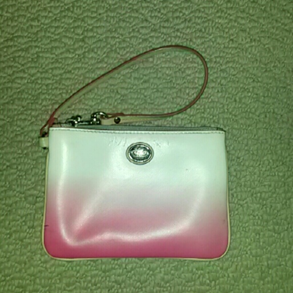 Authentic coach ombre lg tote with wristlet - Picture 4 of 4