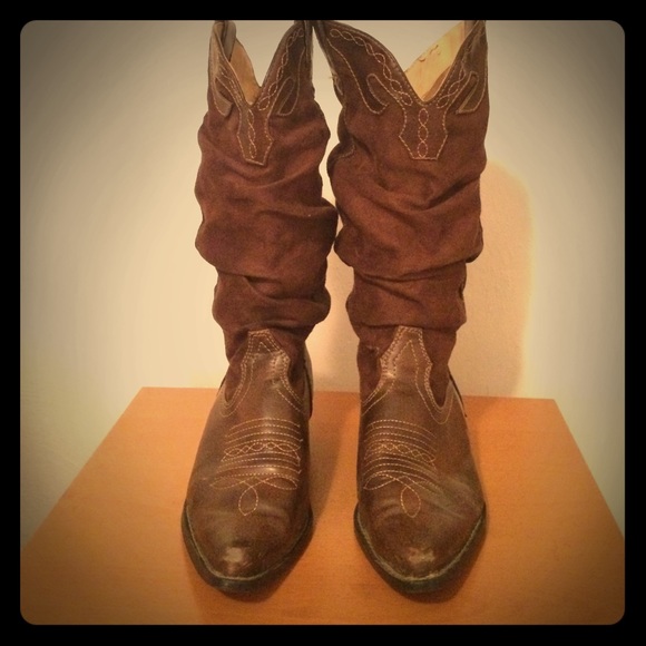 Slouchy Cowboy Boots