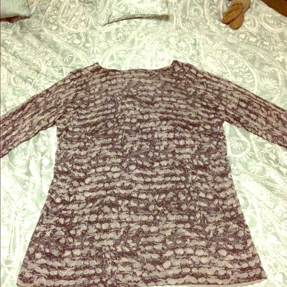 A shimmery sweater