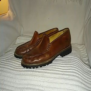 Cole Haan - brown leather loafers