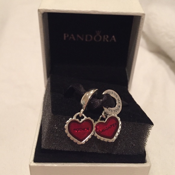 NEW IN BOX mother-daughter Pandora charm set