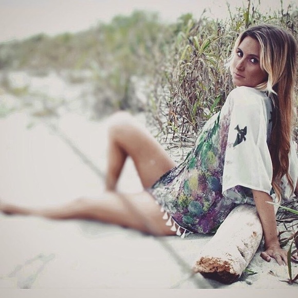 Boho nature inspired kimono - NWOT - Picture 1 of 3