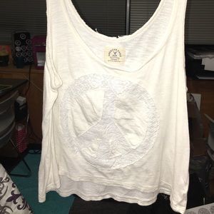 Peace Cropped vintage Tank (American eagle)