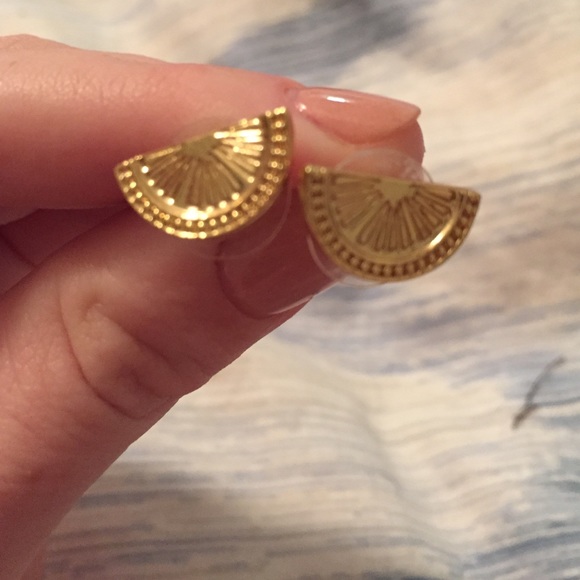 Lilly Pulitzer spill the juice earrings gold