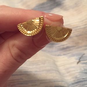 Lilly Pulitzer spill the juice earrings gold