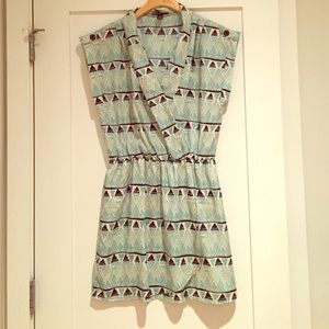 Aqua Sun Dress-Size Medium