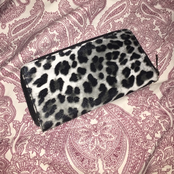 Leopard print wallet