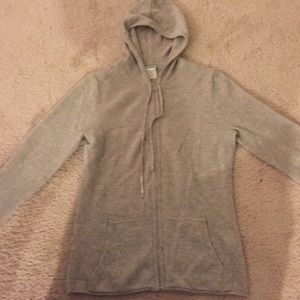 Jcrew cashmere zip front hoodie.