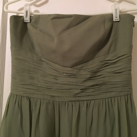 Ann Taylor Green Bridesmaids Dress - Picture 3 of 4