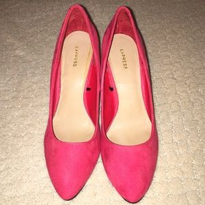 Express Suede Pump Wedges