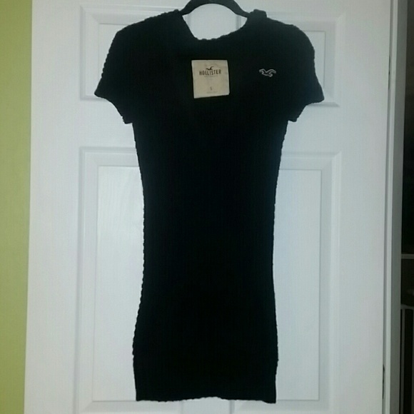Hooded sweater dress