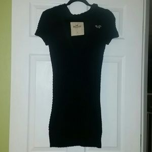 Hooded sweater dress