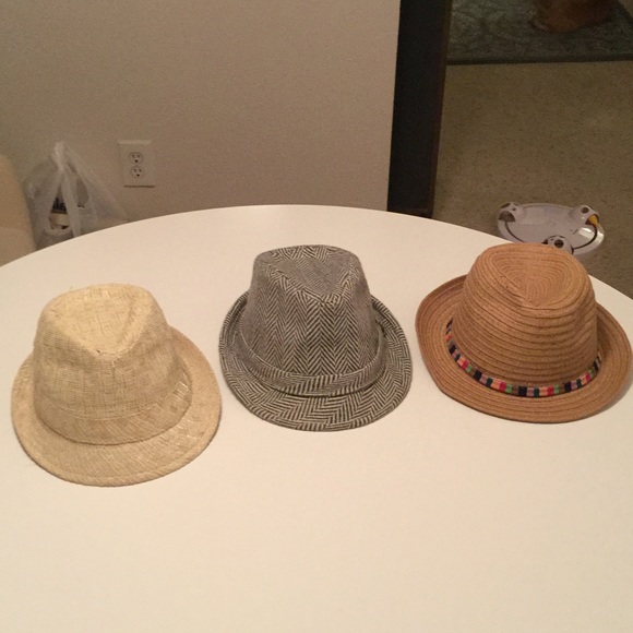 Three summer-time fedoras- will sell separately!!