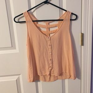 Salmon colored tank top