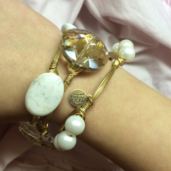 bourbon and bow ties bracelet set of 3