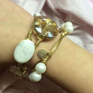 bourbon and bow ties bracelet set of 3