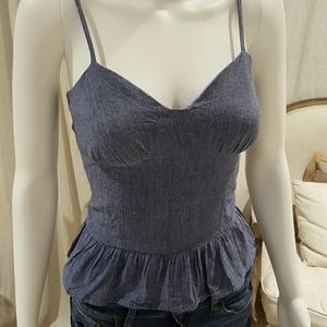 Wet Seal peplum bustier top