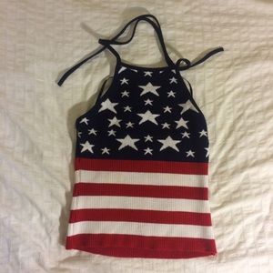 American flag halter