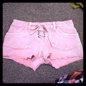 Victoria secret boyfriend shorts peach color