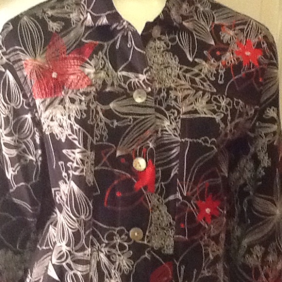 Multiples Black/Red/White Jacket - Picture 2 of 4