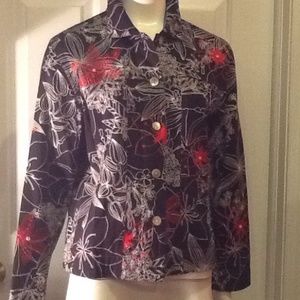 Multiples Black/Red/White Jacket