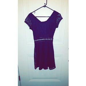 Lace Navy Dress