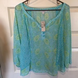 American Eagle peasant style blouse sz. Med