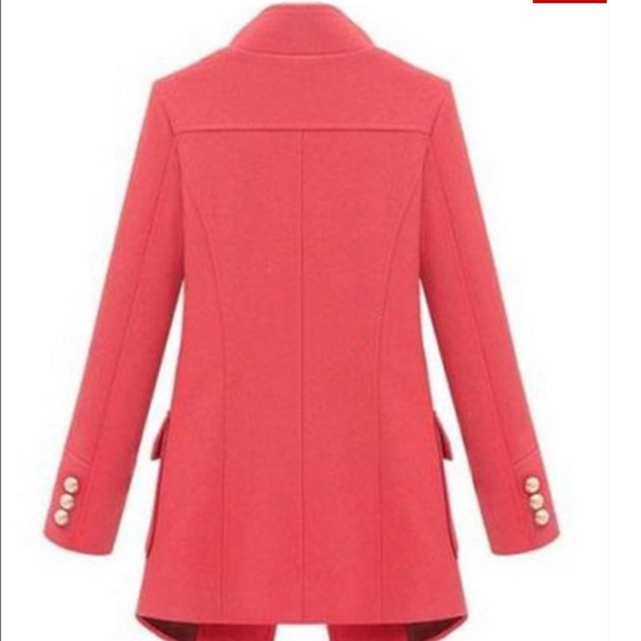 Brand New Coral peacoat - Picture 2 of 3