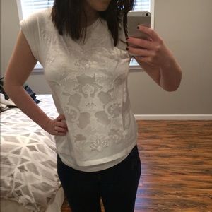 White Lace Detail Tee Fate Stitch Fix Brand