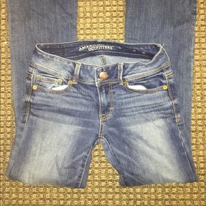 American eagle kick boot jeans!
