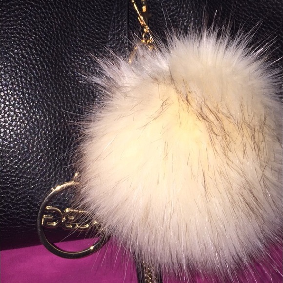 Fur ball keychain