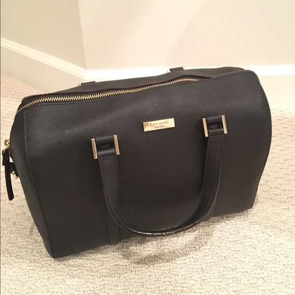 Kate Spade black leather handbag