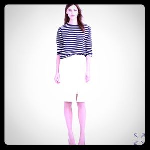 J. Crew Zippered Pencil Skirt Green