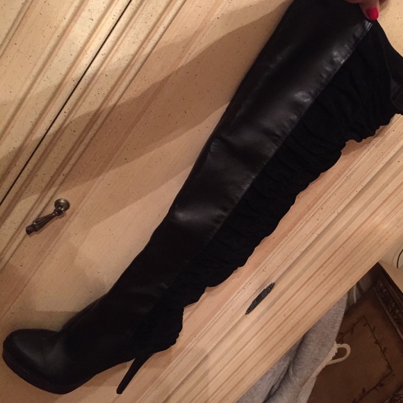 Shoes - Colin Stuart black thigh high boots