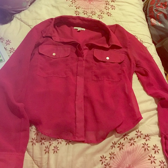 Sheer button up