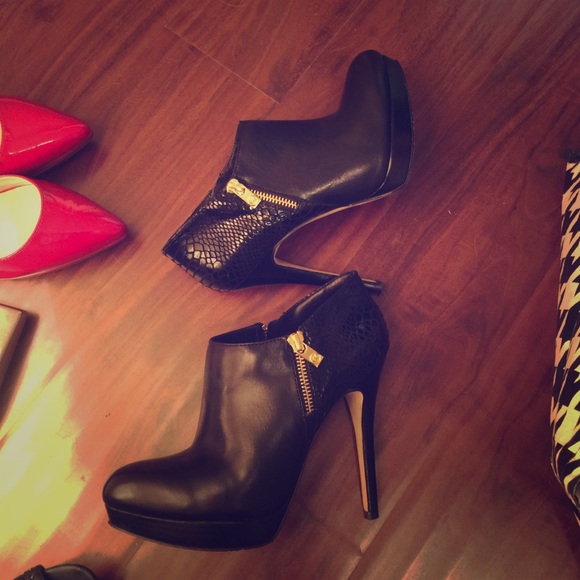 Black Michael Kors Booties